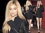Stunning Kylie Jenner wearing a black one piece outfit and high heels with a Broken Shoe strap was seen leaving 'Roku' Sushi Restaurant in Beverly Hills, CA. Kylie's boyfriend Tyga arrived to pick her up in a Blue Rolls Royce.

Pictured: Kylie Jenner
Ref: SPL1251834  240316  
Picture by: SPW / TwisT / Splash News

Splash News and Pictures
Los Angeles: 310-821-2666
New York: 212-619-2666
London: 870-934-2666
photodesk@splashnews.com