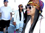 Los Angeles, CA - Rob Kardashian and Blac Chyna match in white shirts while departing LAX. Rob keeps his outfit simple with black athletic shorts and Jordans, while Blac added colors to her with bright pink boots, a bright and colorful head scarf, and a pink Chanel purse. The couple look happy together as they enter the airport. \nAKM-GSI       March 25, 2016\nTo License These Photos, Please Contact :\nSteve Ginsburg\n(310) 505-8447\n(323) 423-9397\nsteve@akmgsi.com\nsales@akmgsi.com\nor\nMaria Buda\n(917) 242-1505\nmbuda@akmgsi.com\nginsburgspalyinc@gmail.com