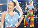 THE VOICE -- "Knockout Reality" -- Pictured: Miley Cyrus -- (Photo by: Trae Patton/NBC/NBCU Photo Bank via Getty Images)