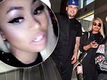Picture Shows: Rob Kardashian, Blac Chyna  March 27, 2016\n \n Rob Kardashian and Blac Chyna arrive at LAX airport in Los Angeles. Rob was carrying a large stuffed animal and smiling as they made their way to their car. The couple recently documented their trip to an Atlanta strip club via social media.\n \n Non-Exclusive\n UK RIGHTS ONLY\n \n Pictures by : FameFlynet UK © 2016\n Tel : +44 (0)20 3551 5049\n Email : info@fameflynet.uk.com