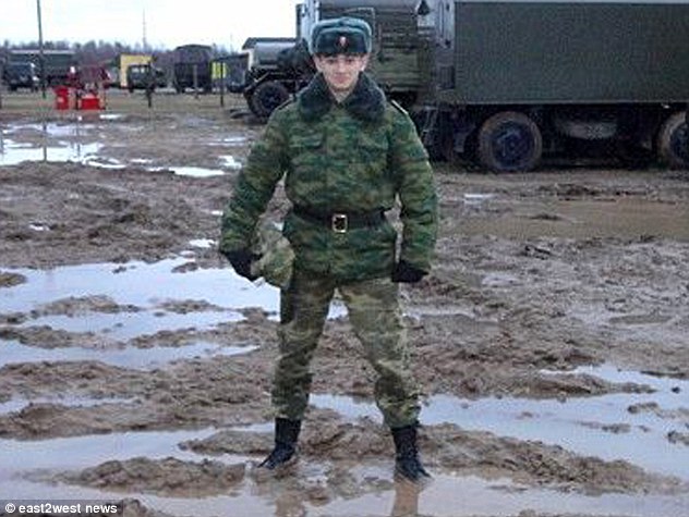 Dangerous: Prokhorenko (pictured) was deep inside ISIS territory identifying 'crucial ISIS targets' and passing the coordinates for strikes to the Russian air force