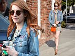 Picture Shows: Emma Roberts  March 30, 2016\n \n Actress Emma Roberts is spotted out running errands in West Hollywood, California. Emma was sporting a short patterned dress with a jean jacket while out and about.\n \n Non-Exclusive\n UK RIGHTS ONLY\n \n Pictures by : FameFlynet UK © 2016\n Tel : +44 (0)20 3551 5049\n Email : info@fameflynet.uk.com