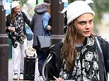 Cara Delevingne eats her breakfast before going to film 'Valerian and the City of a Thousand Planets' in Paris, France on April 1, 2016.\n\nPictured: Cara Delevingne\nRef: SPL1255172  010416  \nPicture by: Splash News\n\nSplash News and Pictures\nLos Angeles: 310-821-2666\nNew York: 212-619-2666\nLondon: 870-934-2666\nphotodesk@splashnews.com\n