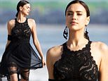 Exclusive... 52008852 Model Irina Shayk rocks several different outfits during a glamorous photo shoot on the beach in Los Angeles, California on March 30, 2016. ***NO WEB USE W/O PRIOR AGREEMENT - CALL FOR PRICING*** FameFlynet, Inc - Beverly Hills, CA, USA - +1 (310) 505-9876 RESTRICTIONS APPLY: NO GERMANY,NO FRANCE