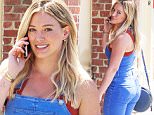 Beverly Hills, CA - Hilary Duff handles her errands in denim overalls in Beverly Hills. The blonde actress took a call on her cell as she walked to a local business with a pretty smile in her denim overalls.\n \nAKM-GSI  April 5, 2016\nTo License These Photos, Please Contact :\nSteve Ginsburg\n(310) 505-8447\n(323) 423-9397\nsteve@akmgsi.com\nsales@akmgsi.com\nor\nMaria Buda\n(917) 242-1505\nmbuda@akmgsi.com\nginsburgspalyinc@gmail.com