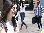 Exclusive... 52012185 Reality stars Scott Disick and Kendall Jenner out shopping at Barneys New York in Beverly Hills, California on April 3, 2016. On April 1st Scott's ex Kourtney Kardashian posted a Snapchat video of Scott and Kendall sleeping together in the same bed. Kourtney was extremely upset and told Scott to leave the house, as he walked out the door he turned around and said 'April Fools'. FameFlynet, Inc - Beverly Hills, CA, USA - +1 (310) 505-9876