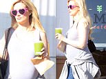 Holly Madison eats healthy for two at M Cafe in Los Angeles, CA. In January 2016, Madison announced that she was expecting a second child, due in August with hubby Pasquale Rotella. Monday, April 4, 2016.X17online.com\\nOK FOR WEB SITE AT 40PP OR £200 THE SET\\nMAGAZINES NORMAL FEES\\nAny queries please call Lynne or Gary on office 0034 966 713 949 \\nGary mobile 0034 686 421 720 \\nLynne mobile 0034 611 100 011