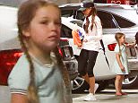 Picture Shows: Victoria Beckham, Harper Beckham  April 05, 2016
 
 The Beckham family was spotted heading to Soul Cycle in Beverly Hills, California. Missing from the group was Brooklyn and Romeo Beckham.
 
 Non Exclusive
 UK RIGHTS ONLY
 
 Pictures by : FameFlynet UK © 2016
 Tel : +44 (0)20 3551 5049
 Email : info@fameflynet.uk.com
