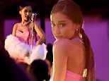 BURBANK, CALIFORNIA - APRIL 09:  Singer Ariana Grande performs onstage during the 2016 MTV Movie Awards at Warner Bros. Studios on April 9, 2016 in Burbank, California.  MTV Movie Awards airs April 10, 2016 at 8pm ET/PT.  (Photo by Kevin Mazur/WireImage for MTV)