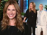 eURN: AD*204348916

Headline: JULIA ROBERTS joins The Ellen DeGeneres Show . April 28 2016
Caption: JULIA ROBERTS joins The Ellen DeGeneres Show
Star of 2 upcoming summer blockbusters ?Money Monster? and ?Mother?s Day? JULIA ROBERTS joins ?The Ellen DeGeneres Show? on Thursday, April 28th.  Julia talks to Ellen about being in Taylor Swifts squad and how her kids attended a concert with her and encouraged Julia to get on stage and dance with Taylor.  Julia also shares with Ellen that she is not always the biggest fan of having dinner with ?Money Monster? co-star George Clooney.  Plus, Julia plays an HSN host in ?Mothers Day? and Ellen asks her to play a hilarious game called ?Pitch Please?. 

Photographer: 
Loaded on 28/04/2016 at 01:15
Copyright: WARNER BROS.
Provider: Michael Rozman / Warner Bros.

Properties: RGB JPEG Image (17851K 1057K 16.9:1) 3000w x 2031h at 300 x 300 dpi

Routing: DM News : GeneralFeed (Miscellaneous)
DM Showbiz : SHOWBIZ (Miscellaneous)
DM Online : On