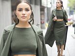 NEW YORK, NY - MAY 04:  Olivia Culpo is wearing Top and skirt from Topshop jacket from Missguided shoes from Alexandre Birman and a clutch from Jimmy Choo in the streets of Manhattan on May 04, 2016 in New York, New York.  (Photo by Timur Emek/Getty Images)