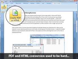 PDF conversion and HTML conversion