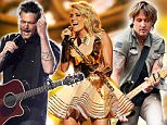 CMT Nominations
Carrie underwood
Blake shelton
Keith urban