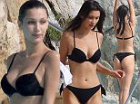 10.May.2016 - Antibes -  France\nModel Bella Hadid showing off her sexy figure in a skimpy black bikini poolside at the Hotel Du Cap - Eden Roc in Antibes during the 69th Cannes Film Festival\n*** AVAILABLE FOR UK SALE ONLY ***\nBYLINE MUST READ : E-PRESS / XPOSUREPHOTOS.COM\n***UK CLIENTS - PICTURES CONTAINING CHILDREN PLEASE PIXELATE FACE PRIOR TO PUBLICATION ***\n**UK CLIENTS MUST CALL PRIOR TO TV OR ONLINE USAGE PLEASE TELEPHONE 0208 344 2007**