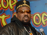 FILE - This Feb. 28, 2006 file photo shows hip hop DJ pioneer Afrika Bambaataa speaking at a news conference in New York. Bambaataa is speaking out to deny accusations from men who claim he sexually abused them as teenagers at the peak of his music career in the 1980s. Two men have publicly come forward in recent weeks to accuse the rapper, and three others have made allegations anonymously in news reports. (AP Photo/Henny Ray Abrams, file)