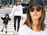 16.May.2016 - Santa Monica - USA\n*** STRICTLY AVAILABLE FOR UK AND GERMANY USE ONLY ***\nSanta Monica, CA - Alessandra Ambrosio craves Sunsets & Palm Trees on a cloudy day as she drops off her son Noah Phoenix Ambrosio Mazur at school. Alessandra is seen looking athletic and wearing a shirt that reads "Sunsets & Palm Trees" while walking down the street on an overcast day.\nBYLINE MUST READ : AKM-GSI-XPOSURE\n***UK CLIENTS - PICTURES CONTAINING CHILDREN PLEASE PIXELATE FACE PRIOR TO PUBLICATION ***\n*UK CLIENTS MUST CALL PRIOR TO TV OR ONLINE USAGE PLEASE TELEPHONE 0208 344 2007*\n