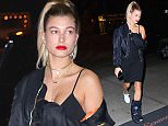 New York, NY - Hailey Baldwin savors her food with her eyes as it arrives to her table and is finished tableside at Cipriani Wall Restaurant.  She was seen dining with her friend, Justine Skye, and others as they enjoyed a dinner amongst friends.  Hailey Baldwin has been sporting a cast after she broke her ankle on her way to the airpot presumably to the Cannes Film Festival.
AKM-GSI           May 17, 2016
To License These Photos, Please Contact :
Steve Ginsburg
(310) 505-8447
(323) 423-9397
steve@akmgsi.com
sales@akmgsi.com
or
Maria Buda
(917) 242-1505
mbuda@akmgsi.com
ginsburgspalyinc@gmail.com