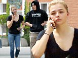Please contact X17 before any use of these exclusive photos - x17@x17agency.com   Young couple Brooklyn Beckham and Chloe Grace Moretz grab coffee in Beverly Hills after spending a romantic night together. Chloe shows off her curvier figure as she settles into her comfortable relationship. May 18, 2016 X17online.com PREMIUM EXCLUSIVE