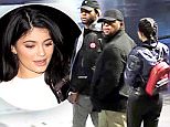 PartyNextDoor  and Kylie Jenner leaving the TCL Theatre