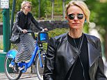 EXCLUSIVE: Naomi Watts Spotted wearing a leather biker jacket and striped dress as she rides her CitiBike around the West Village, NYC\n\nPictured: Naomi Watts\nRef: SPL1284843  180516   EXCLUSIVE\nPicture by: Splash News\n\nSplash News and Pictures\nLos Angeles: 310-821-2666\nNew York: 212-619-2666\nLondon: 870-934-2666\nphotodesk@splashnews.com\n