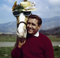 FILE - In this March 22, 1962 file photo, actor Alan Young poses with the "Mister Ed," horse. Young died Thursday, May 19, 2016. He was 96. (AP Photo, File)