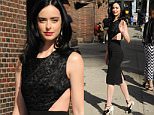 Actresses Krysten Ritter and Ana Villafane visit The Late Show with Stephen Colbert, at the Ed Sullivan Theatre Stage Door in NYC\n\nPictured: Krysten Ritter\nRef: SPL1287048  200516  \nPicture by: Johns PKI / Splash News\n\nSplash News and Pictures\nLos Angeles: 310-821-2666\nNew York: 212-619-2666\nLondon: 870-934-2666\nphotodesk@splashnews.com\n