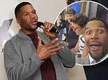 NEW YORK, NY - MAY 18:  Retired professional football player/television show host Michael Strahan speaks during the launch of his new MSX clothing line for JC Penney on May 18, 2016 in New York City.  (Photo by Brent N. Clarke/Getty Images)