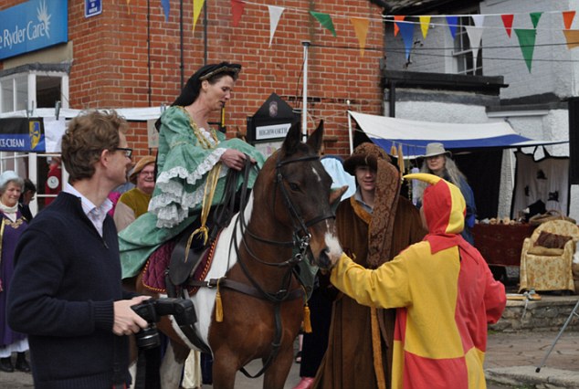 Civic duties: Mrs Duff immersed herself in local politics and was elected Tory mayor of Highworth, once riding into the Wiltshire market town on horseback to open a fair in 2010