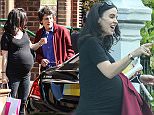 EXCLUSIVE Sally Humphries and Ronnie Wood are seen entering a hospital in south west London just weeks before the expected birth of their twins.\n16 May 2016.\nPlease byline: Vantagenews.com