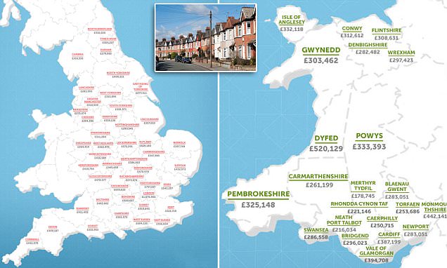 How much will your house be worth in 2030? Map of UK house price forecasts