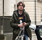 Robert Peston leaving home this morning for his first day as ITV political editor. It has been reported that ITV bosses had asked him to get a haircut and his hair looked much smarter this morning compared to the shots of him here in November (07/11/15) wearing the Lou Reed t-shirt. 11/01/16. 
Noble Draper Pictures.
**BYLINE: NOBLE/DRAPER**