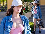 EXCLUSIVE: Bella Hadid shows off her body in daisy duke shorts and low cut pink top leaving dinner with a friend in Los Angeles, CA.  Bella was seen without her boyfriend The Weeknd who is at the Billboard music awards.

Pictured: Bella Hadid
Ref: SPL1288781  220516   EXCLUSIVE
Picture by: VIPix / Splash News

Splash News and Pictures
Los Angeles: 310-821-2666
New York: 212-619-2666
London: 870-934-2666
photodesk@splashnews.com