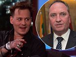 Johnny Depp during an appearance on ABC's 'Jimmy Kimmel Live!' Johnny  discuses his apology about Australia and promotes Alice 'Through the Looking Glass.'\nFeaturing: Johnny Depp\nWhere: United States\nWhen: 24 May 2016\nCredit: Supplied by WENN.com\n**WENN does not claim any ownership including but not limited to Copyright, License in attached material. Fees charged by WENN are for WENN's services only, do not, nor are they intended to, convey to the user any ownership of Copyright, License in material. By publishing this material you expressly agree to indemnify, to hold WENN, its directors, shareholders, employees harmless from any loss, claims, damages, demands, expenses (including legal fees), any causes of action, allegation against WENN arising out of, connected in any way with publication of the material.**