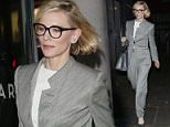 Picture Shows: Cate Blanchett  May 24, 2016
 
 Australian actress Cate Blanchett spotted dining out in Soho, London, UK. Cate, who is playing the role of the villain Hela in the upcoming film 'Thor: Ragnarok', was looking smart in a grey pantsuit.
 
 Non Exclusive
 WORLDWIDE RIGHTS
 
 Pictures by : FameFlynet UK © 2016
 Tel : +44 (0)20 3551 5049
 Email : info@fameflynet.uk.com