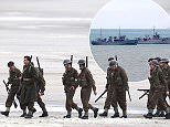 Christopher Nolan directs the war movie Dunkirk on the beaches of Dunkirk in the exact spot where 76 years ago to this week, 100,000 soldiers were evacuated.\nFeaturing: Atmosphere\nWhere: Dunkirk, France\nWhen: 25 May 2016\nCredit: WENN.com