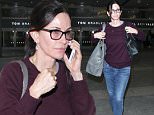 Los Angeles, CA - Courteney Cox arrives at LAX on Monday wearing jeans and a sweater paired with loafers. Courteney Cox loves donning this simple minimalistic look. \nAKM-GSI         May 23, 2016\nTo License These Photos, Please Contact :\nSteve Ginsburg\n(310) 505-8447\n(323) 423-9397\nsteve@akmgsi.com\nsales@akmgsi.com\nor\nMaria Buda\n(917) 242-1505\nmbuda@akmgsi.com\nginsburgspalyinc@gmail.com