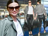 May 25, 2016: Miranda Kerr jets out of New York City from JFK airport. Mandatory Credit: PapJuice/INFphoto.com infusny-286