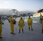 FILE - In this Tuesday, Jan. 26, 2016  file photo, health workers get ready to spray insecticide to combat the Aedes aegypti mosquitoes that transmits the Zika virus, under the bleachers of the Sambadrome in Rio de Janeiro, which will be used for the Archery competition in the 2016 summer games. More than 145 public health experts signed an open letter to the World Health Organization on Friday, May 27, 2016 asking the U.N. health agency to consider whether the Rio de Janeiro Olympics should be postponed or moved because of the ongoing Zika outbreak. The letter calls for the games to be delayed or relocated ¿in the name of public health.¿ (AP Photo/Leo Correa, File)