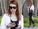 *EXCLUSIVE* West Hollywood, CA - Emma Roberts keeps herself busy on her iPhone after her workout at a West Hollywood gym. \nAKM-GSI         May 27, 2016\nTo License These Photos, Please Contact :\nSteve Ginsburg\n(310) 505-8447\n(323) 423-9397\nsteve@akmgsi.com\nsales@akmgsi.com\nor\nMaria Buda\n(917) 242-1505\nmbuda@akmgsi.com\nginsburgspalyinc@gmail.com