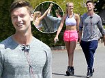 *EXCLUSIVE* Santa Monica, CA - Patrick Schwarzenegger and Abby Champion work up a sweat together during a stair climbing workout in Santa Monica. After working up a sweat, the two head to lunch in Brentwood together, Patrick rode his bicycle while Champion drove his Audi to meet.\n \n AKM-GSI May 27, 2016\nTo License These Photos, Please Contact :\nSteve Ginsburg\n(310) 505-8447\n(323) 423-9397\nsteve@akmgsi.com\nsales@akmgsi.com\nor\nMaria Buda\n(917) 242-1505\nmbuda@akmgsi.com\nginsburgspalyinc@gmail.com