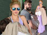 EXCLUSIVE ALL ROUNDER Shakira and Gerard Pique are seen  returning to Barcelona with their sons Milan and Sacha\n28 May 2016.\nPlease byline: G Tres/Vantagenews.com