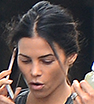 Natural beauty: Make-up free Jenna Dewan is spotted leaving a nail salon in pair of emoji print leggings