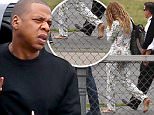 EXCLUSIVE TO INF.\nJune 2, 2016: Jay-Z and Beyonce arrive at a heliport in the Hamptons this afternoon where they boarded a private helicopter and headed home to New York City.\nMandatory Credit: Matt Agudo/INFphoto.com Ref: infusny-251
