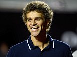 RIO DE JANEIRO, BRAZIL - FEBRUARY 16:  Brazilian former player Gustavo Kuerten is presented a plaque commemorating center court being named in his honor during a ATP Rio Open 2016 at Jockey Club Rio de Janeiro on February 16, 2016 in Rio de Janeiro, Brazil.  (Photo by Buda Mendes/Getty Images)