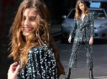 Model Taylor Hill, sparkles in a sequined jumpsuit, shooting an editorial in New York City on June 2, 2016\n\nPictured: Taylor Hill\nRef: SPL1294524  020616  \nPicture by: Christopher Peterson/Splash News\n\nSplash News and Pictures\nLos Angeles: 310-821-2666\nNew York: 212-619-2666\nLondon: 870-934-2666\nphotodesk@splashnews.com\n