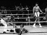 ALI FOREMAN...FILE -- Referee Zack Clayton counts out George Foreman as Muhammed Ali looks on in the 8th round of their title bout in Kinshasa, Zaire, in this Oct. 30, 1974 photo. (AP Photo/Jim Boudier, File)...S...FILE