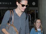 Los Angeles, CA - Jennifer Garner touches down in Los Angeles on a flight from London at LAX with daughter Seraphina. The mother daughter duo walked hand-in-hand with smiles as they were led to their car curbside.
AKM-GSI   June  2, 2016
To License These Photos, Please Contact :
Maria Buda
(917) 242-1505
mbuda@akmgsi.com
sales@akmgsi.com
or 
Mark Satter
(317) 691-9592
msatter@akmgsi.com
sales@akmgsi.com