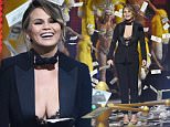 Chrissy Teigen speaks on stage at the Guys Choice Awards at Sony Pictures Studios on Saturday, June 4, 2016, in Culver City, Calif. (Photo by Chris Pizzello/Invision/AP)