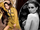 Emilia Clarke  Game of Thrones' Emilia Clarke Poses Topless in Sexy Violet Grey Photo Shoot