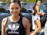 West Hollywood, CA - Karrueche Tran grabs lunch at Fred Segal in West Hollywood after voting in a pair of short shorts, an Adidas crop top and sneakers.\n \n AKM-GSI June 7, 2016\nTo License These Photos, Please Contact :\nMaria Buda\n(917) 242-1505\nmbuda@akmgsi.com\nsales@akmgsi.com\nor \nMark Satter\n (317) 691-9592\n msatter@akmgsi.com\n sales@akmgsi.com\n www.akmgsi.com\n